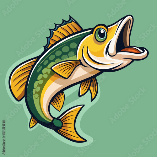vector illustration of a fish