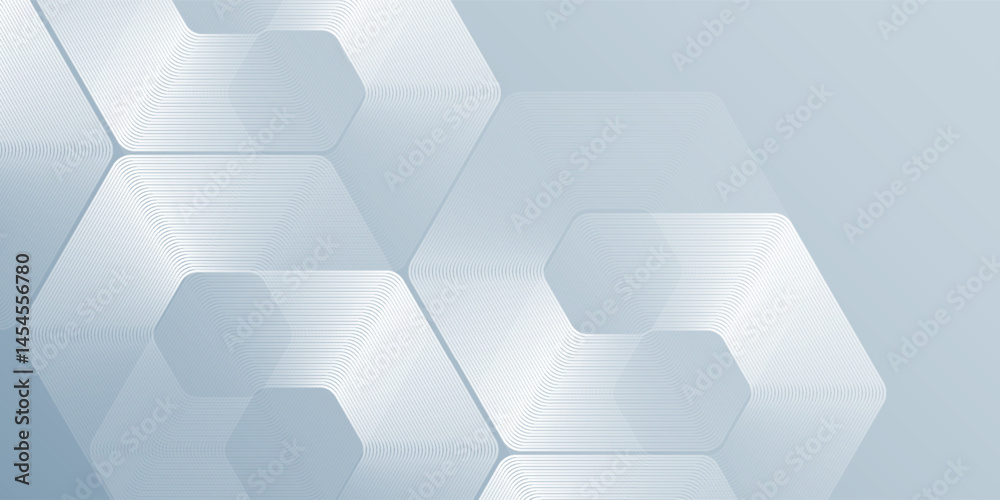 Illustration hexagon lines on gray background. Geometric stripe line abstract modern design Illustration hexagon lines on gray background. Geometric stripe line abstract modern design