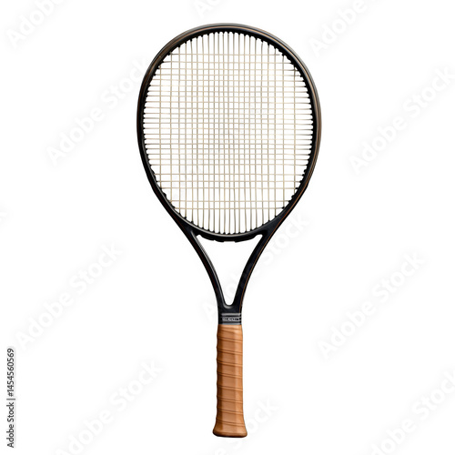 Tennis racket with taut strings