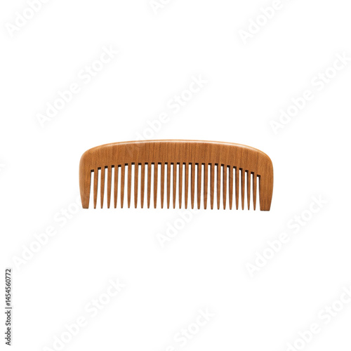 brown wooden comb with wide teeth