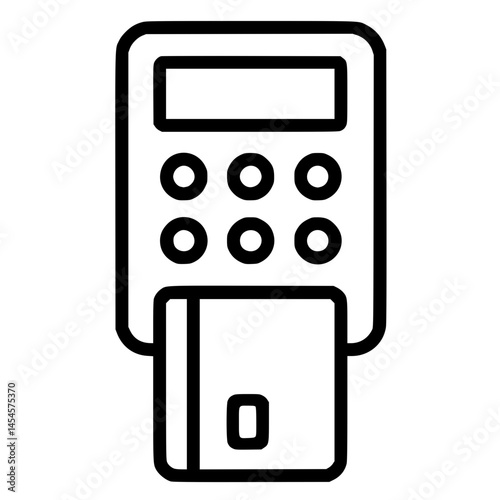 Card Reader Icon for Digital Payment
