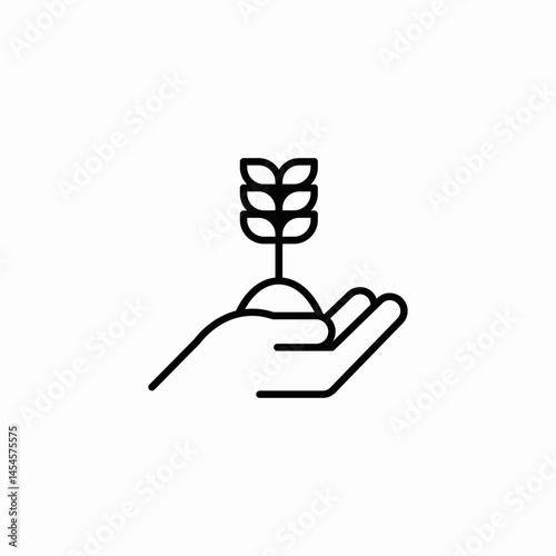plant growth icon sign vector