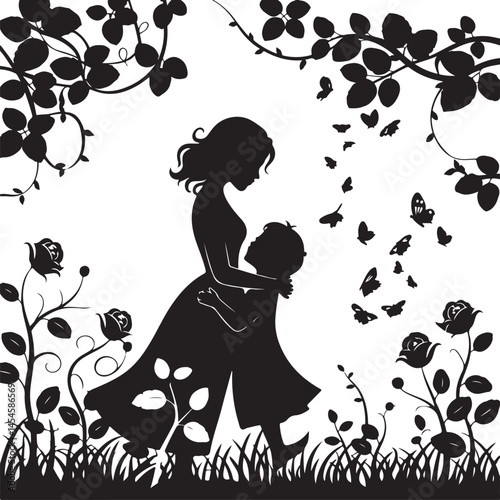 mom life, mother and baby, mom graphic, woman silhouette, mother’s day card, mom hug silhouette, mom walking, mom with kids, mother drawing, mother’s day shirt, mom vector, strong mom, first mother’s 