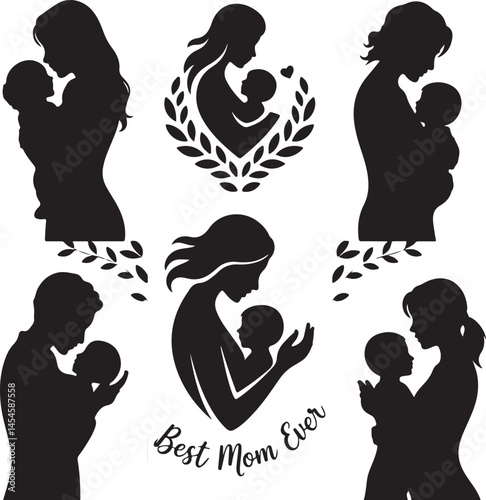 mom life, mother and baby, mom graphic, woman silhouette, mother’s day card, mom hug silhouette, mom walking, mom with kids, mother drawing, mother’s day shirt, mom vector, strong mom, first mother’s 