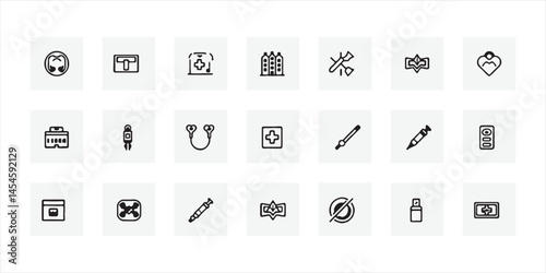 Medical Line Icon Healthcare Symbol in Vector Style