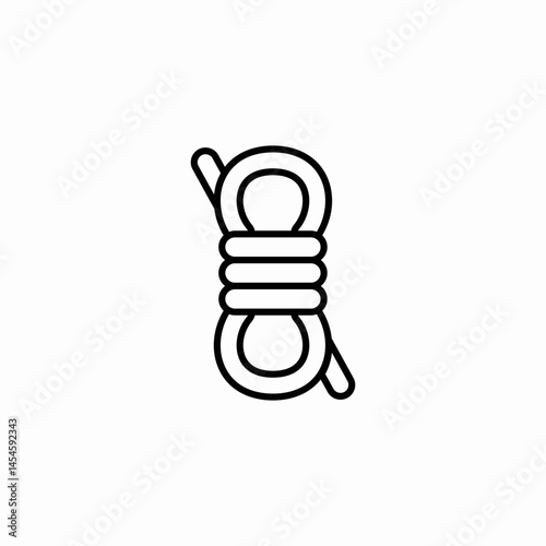 coil rope icon sign vector