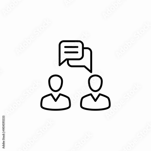 dialogue conversation icon sign vector