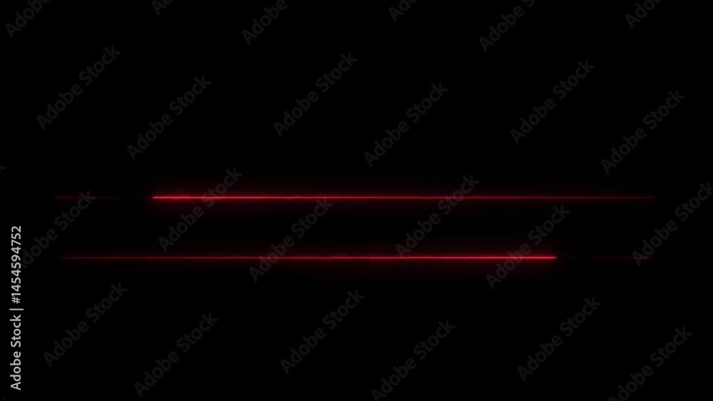 glowing horizontal neon lines streaming across on the screen. Straight neon laser line color cyan black background.The direction of the horizontal neon line is right and left glowing horizontal neon lines streaming across on the screen. Straight neon laser line color cyan black background.The direction of the horizontal neon line is right and left