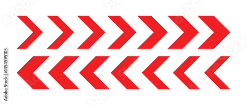 Triple chevrons pointing right and left. Arrow Stock Vectors and Vector Art