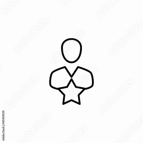 successful candidate icon sign vector