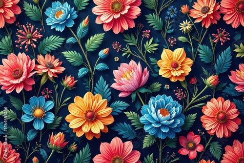 Intricate, flowing floral design; continuous pattern , vines, light