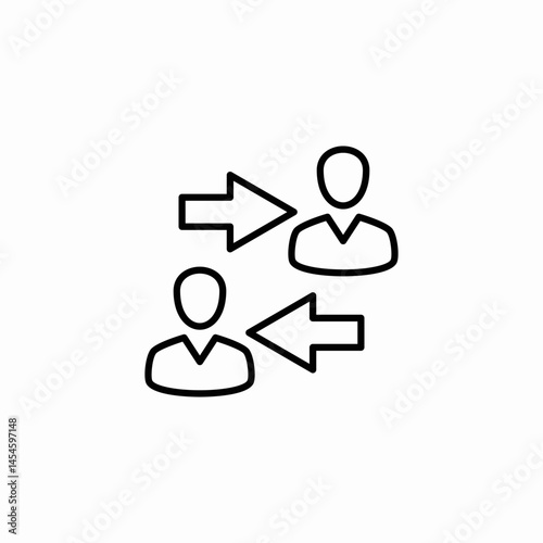 turnover exchange icon sign vector