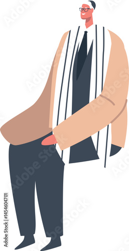 Jewish man in religious clothing