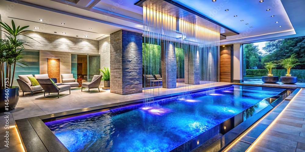 Obraz premium Stunning Indoor Water Features UK Homes