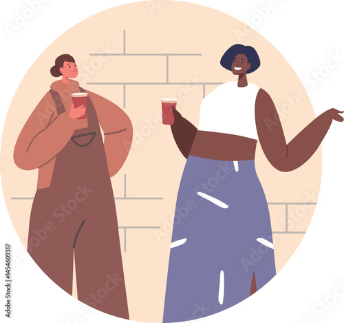 Happy girl best friends conversation