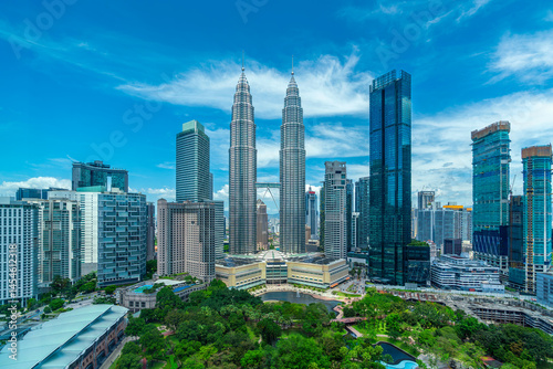 Photography Aerial shots of Kuala lumpur city in Malaysia.