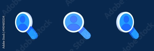 search business startup 3D icon