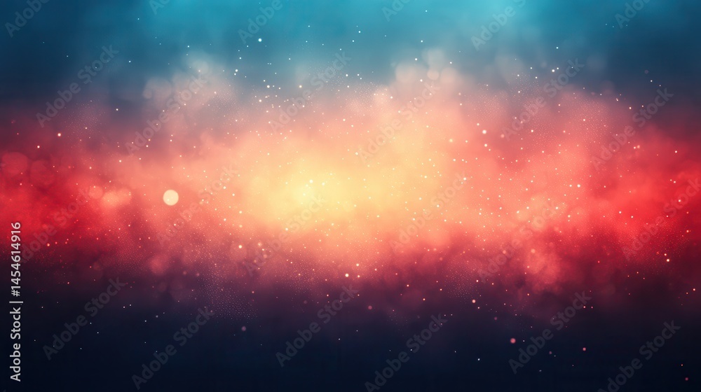 Naklejka premium Abstract nebula of vibrant colors