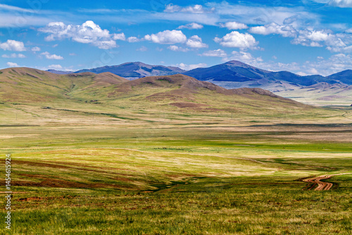 The endless landscape of Mongolia	
