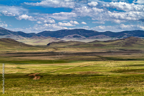 The endless landscape of Mongolia	
