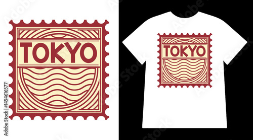 Tokyo Ramen Seal T-shirt Design, Japanese Style, Urban Streetwear