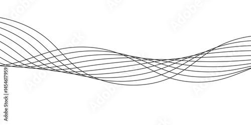 Abstract white background with a glowing abstract waves. Abstract wave element for design. Digital frequency track equalizer, Futuristic background design. Long exposure, Light painting photography.