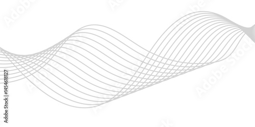 Abstract white background with a glowing abstract waves. Abstract wave element for design. Digital frequency track equalizer, Futuristic background design. Long exposure, Light painting photography.