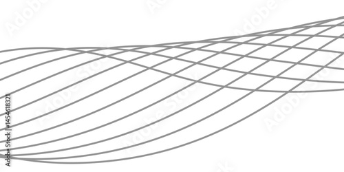 Abstract white background with a glowing abstract waves. Abstract wave element for design. Digital frequency track equalizer, Futuristic background design. Long exposure, Light painting photography.
