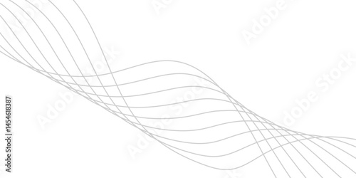 Abstract white background with a glowing abstract waves. Abstract wave element for design. Digital frequency track equalizer, Futuristic background design. Long exposure, Light painting photography.