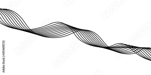 Abstract white background with a glowing abstract waves. Abstract wave element for design. Digital frequency track equalizer, Futuristic background design. Long exposure, Light painting photography.