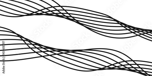 Abstract white background with a glowing abstract waves. Abstract wave element for design. Digital frequency track equalizer, Futuristic background design. Long exposure, Light painting photography.