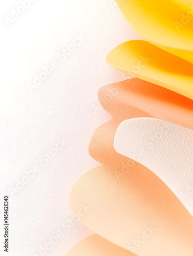 Abstract pastel paper wave design, soft color gradients