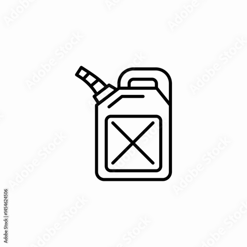 fuel canister icon sign vector