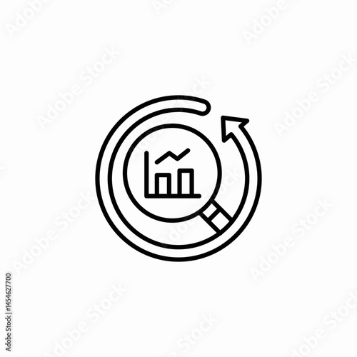 perfomance cycle monitor icon sign vector
