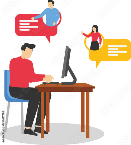 Employee Efficiency and Staff Management, Team Checking Work Quality Productivity, Human Resources Optimization stock illustration

