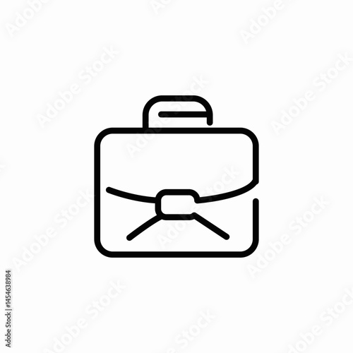 briefcase business icon sign vector