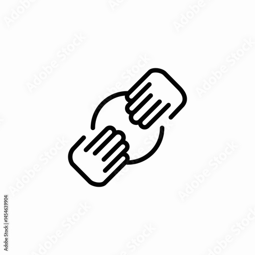 collaboration cooperation icon sign vector