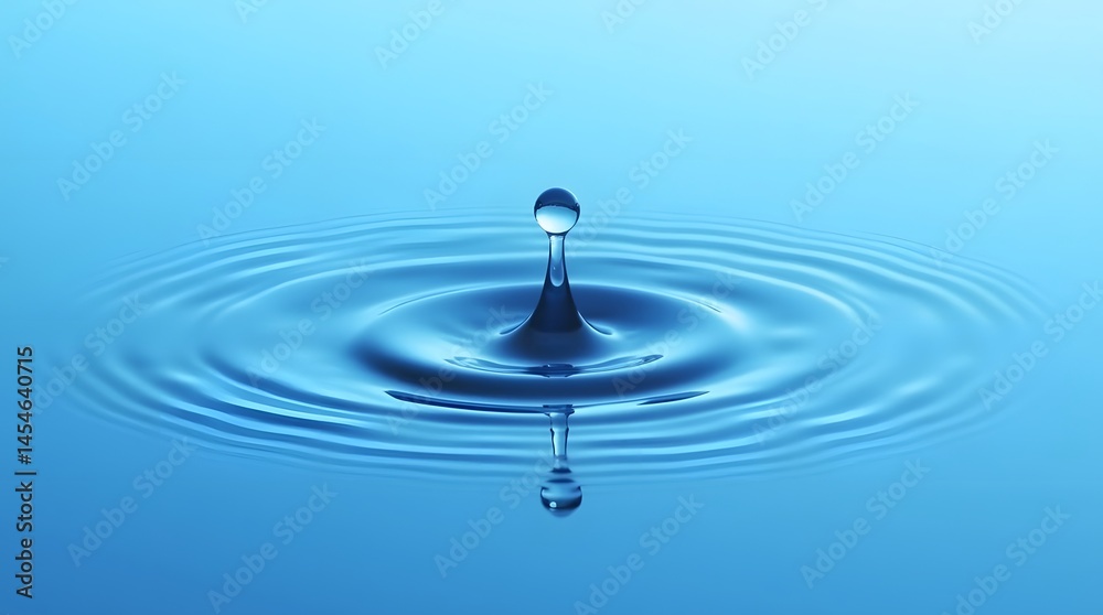 Captivating water drop image, ideal for backgrounds or showcasing the beauty of nature's elements. Captivating water drop image, ideal for backgrounds or showcasing the beauty of nature's elements.
