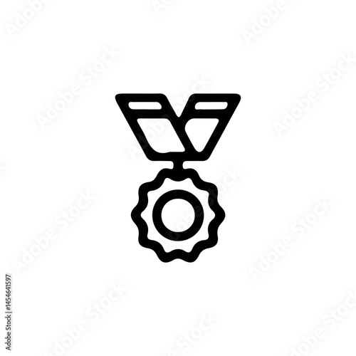 Awards line icons on white background