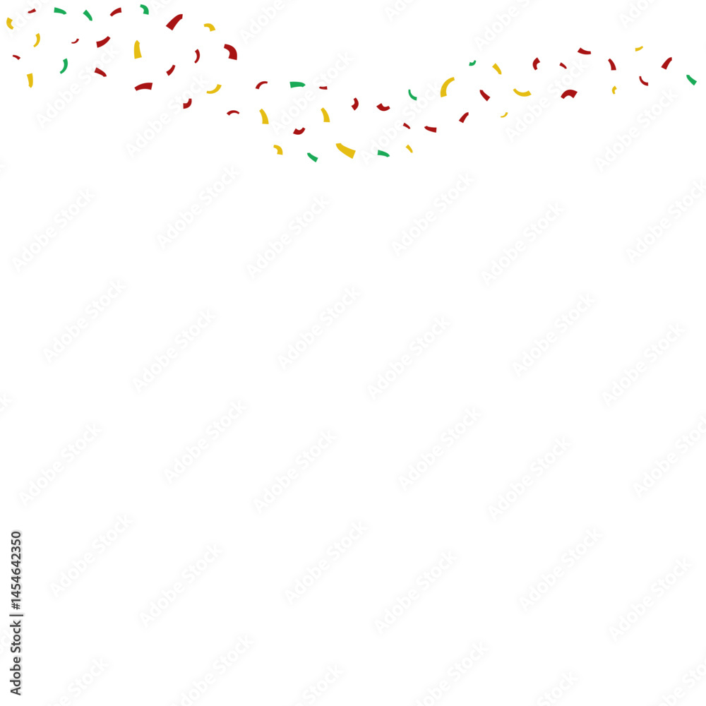 Fototapeta premium Confetti Shape Scattered Vector