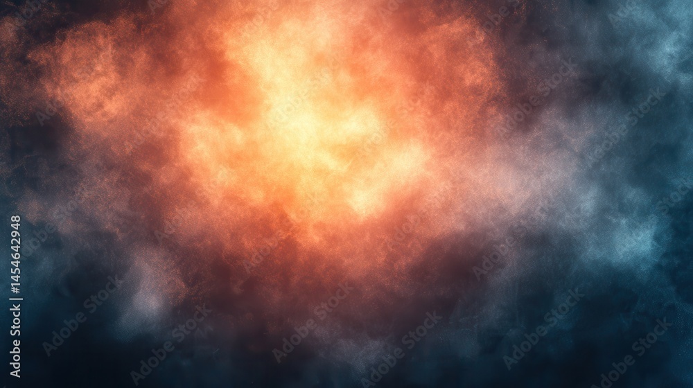 Naklejka premium Abstract smoky clouds with vibrant colors