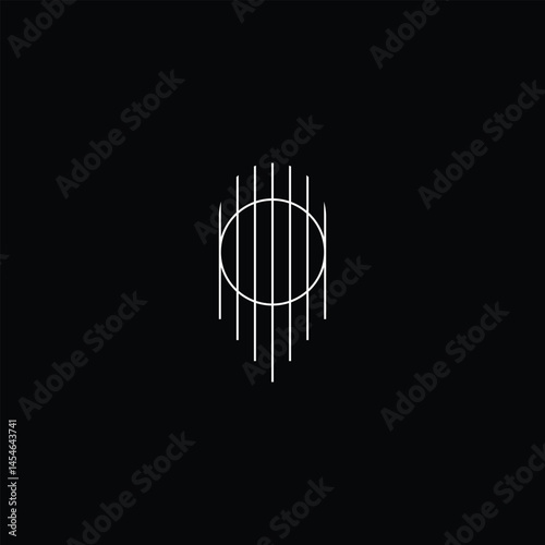 guitar logo templates. guitar strings used for logo, guitar icon.