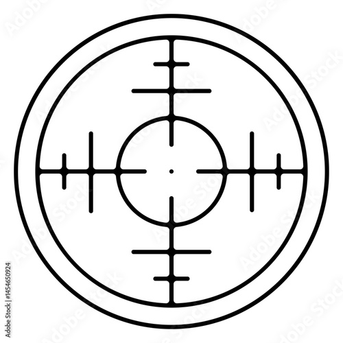 Icones pictogramme symbole cible militaire