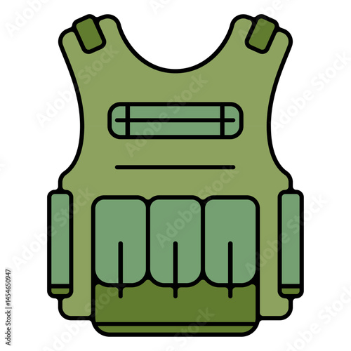 Icones pictogramme symbole gilet pare balle