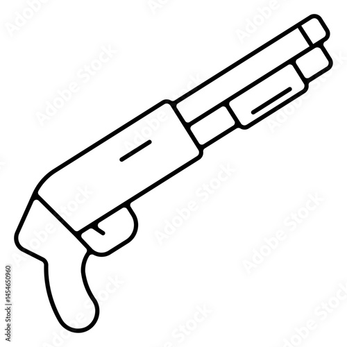 Icones pictogramme symbole fusil a pompe