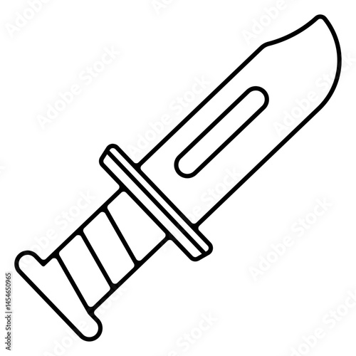 Icones pictogramme symbole couteau combat