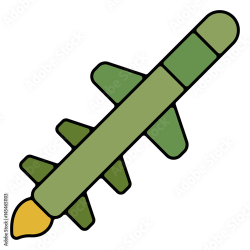 Icones pictogramme symbole missile roquette