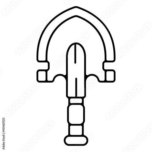 Icones pictogramme symbole pelle militaire