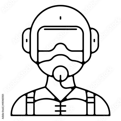 Icones pictogramme symbole pilote armee avion