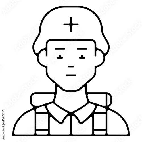 Icones pictogramme symbole soldat armée